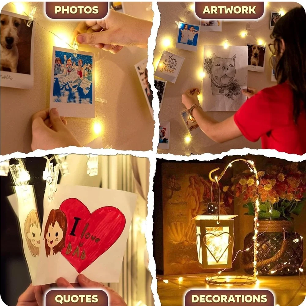 Photo clip string lights